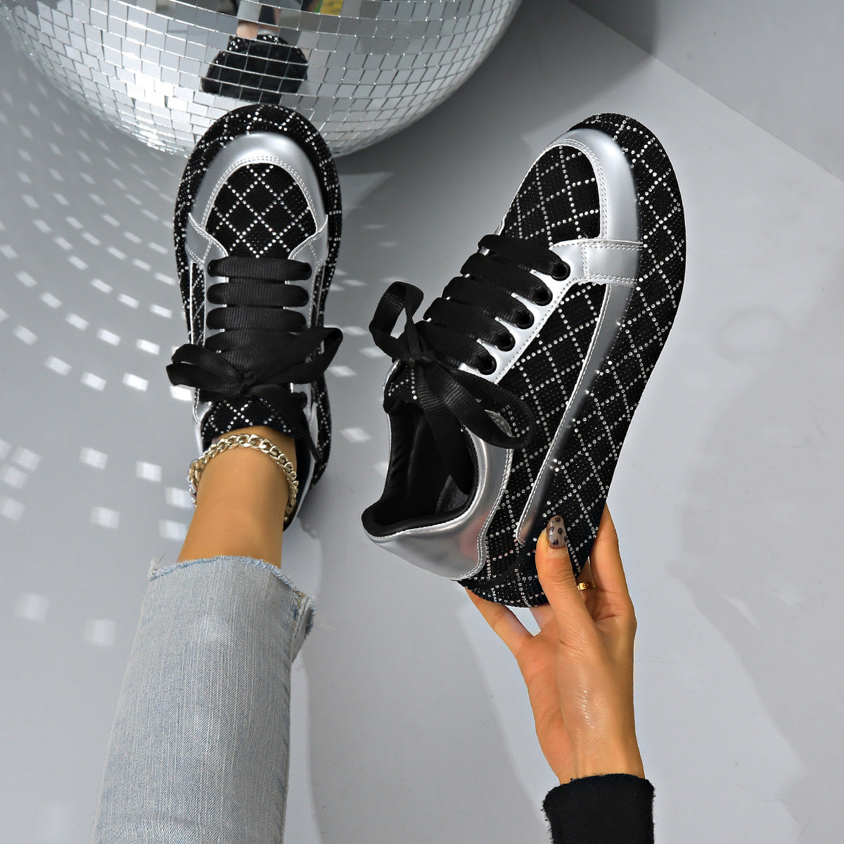 Baskets Plates Femme
